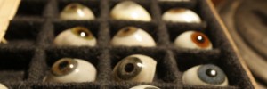Victorian Prosthetic Eyeballs, Photo by Heather McCalden. Image courtesy of Black Rat Projects.