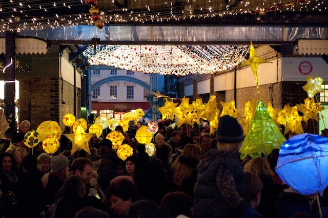 lanterns in market