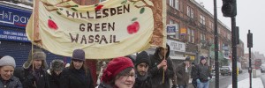 The Willesden Green Wassail, yesterday. Photo by SabineThoele via the Londonist Flickrpool.