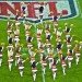 Cheerleaders at an NFL game