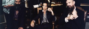 Nick Cave and the Bad seeds looking pretty relaxed in the studio