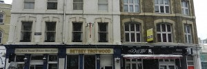 The premises in question, next to the Betsey Trotwood