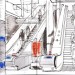 Lis Watkins sends us this sketch of Canary Wharf Tube station. More from Lis on her online sketchbook: www.lineandwash.blogspot.co.uk