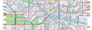 The proposed London Cycle Map, designed by Simon Parker