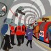 A fishy platform, accessed by Oyster card.