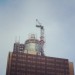 The damaged crane at Vauxhall.