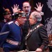 Antony Sher as the Captain, Nick Malinowski as the Secretary and Anthony O’Donnell as Mayor Obermuller of Köpenick