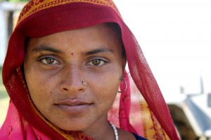 Lady in a sari