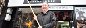 Duncan Mundell outside the Part Superstore