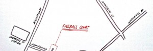 Fireball Court former location