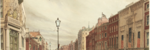 Thomas Shotter's view of Piccadilly, 1842. ©The Trustees of the British Museum.