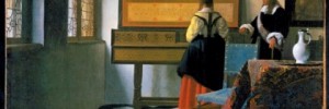 Johannes Vermeer (1632 - 1675) - The Music Lesson (about 1662-3). Royal Collection Trust © Her Majesty Queen Elizabeth II 2013.