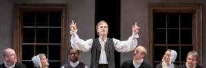 Johnny Flynn stars in Bruce Norris' The Low Road. Credit Johan Persson