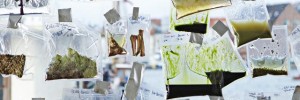 Nordic Food Lab '34 bags in window'/ Credit Claes Bech-Poulsen