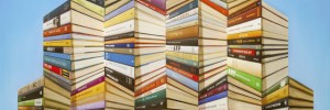 Book Mountain © Patrick Hughes, courtesy Flowers Gallery, London