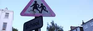 school sign