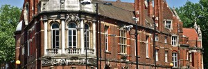 Finsbury Town Hall, on Rosebery Avenue. Now an events space and home to The Urdang Academy. Photo / Koeln Sued