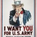James Montgomery Flagg (artist), I want You for U.S. army. c.1917. Loan courtesy of Anthony d’Offay, Londonr Over four million copies of this poster were printed between 1917 and 1918, after the US entered World War I. Because of its enormous and enduring popularity, the image was adapted for use in World War II and has been satirised in anti-war propaganda during the Vietnam War and later conflicts. James Montgomery Flagg (artist), I want You for US army. c.1917. Loan courtesy of Anthony d’Offay, London