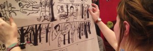 Join the Make Escape on Tuesday for free craft, illustration and stitching workshops