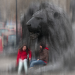 Image of a Trafalgar lion by Crew Richmond in the Londonist Flickr pool.