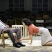 John Simm and Indira Varma in The Hothouse / photo by Johan Persson