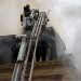 Fire fighters tackle a blaze in Bayswater, Westminster earlier this year Fire fighters on an aerial platform