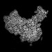 Gao Brothers, Outer Space - Map of China. Courtesy Hua Gallery