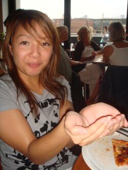 Cupped hands