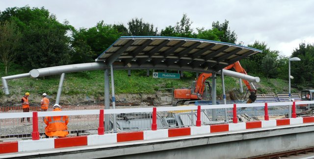 Mudchute DLR station rebuilding