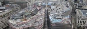 ...and a real photograph of the building under construction in March 2010. Photo / M@