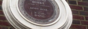 Edmund Burke, the political thinker, member of parliament, and a founder of modern conservatism lived at number 37 from 1787 to 1790.