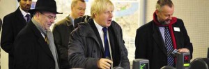 Mayor of London Boris Johnson at the official opening of the Woolwich Arsenal DLR station Mayor of London Boris Johnson at the official opening of the Woolwich Arsenal DLR station