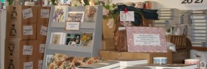 Persephone's shop and office, where they run the mail order side from - hence all the boxes... but also a lovely armchair
