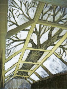 Sketch of TREE, part of Tania Kovats initial proposal for the artwork in the Darwinâ€™s Canopy exhibition in June2008. Â© Tania Kovats.