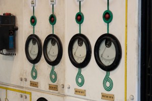 The display equipment has an antique charm all of its own.