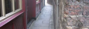 The narrow passage beside the Town of Ramsgate pub.