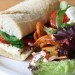 Tomato, basil and mozzarella baguette