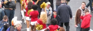 Among the attractions were the San Francisco 49ers cheerleading squad, the Gold Rush.